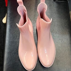 Pink Women's Ankle Rain Boots
